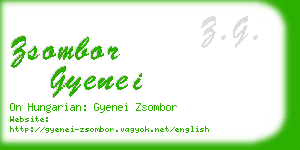 zsombor gyenei business card